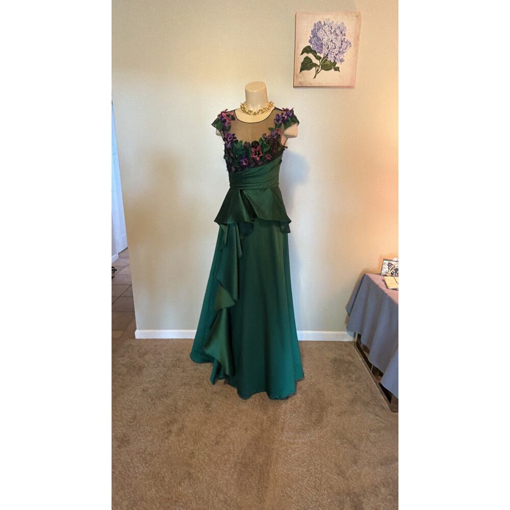 Floral Marchesa Dress - Picture 2 of 11